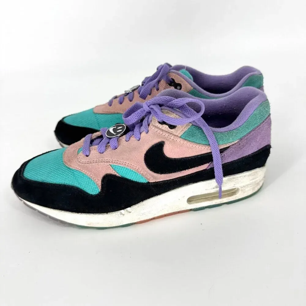 Nike‎ Air Max 1 Have a Nike Day Space Purple Black Bleached Coral Size 9